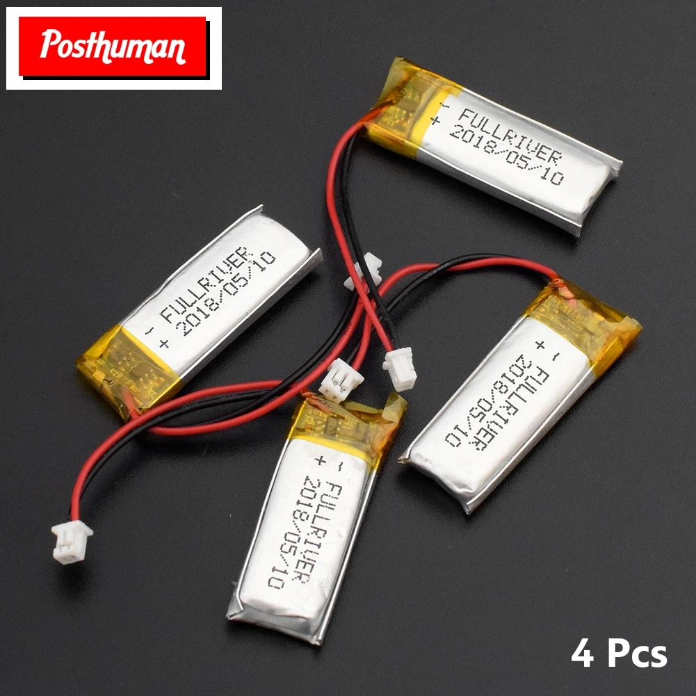 

POSTHUMAN 501230 For Bluetooth GPS MP3 MP4 MP5 Remote Controllers 3.7V 130mAh Li-Po Rechargeable Battery Electric Toys Camera