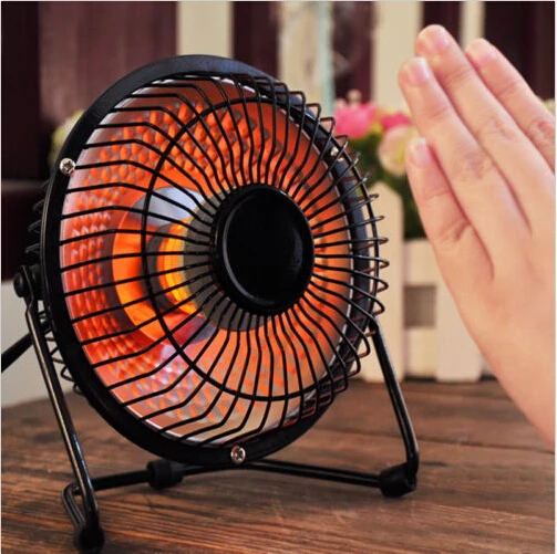 New Portable Mini Desktop hand Electric heater Feet desktop fan Heaters winter hand Warmer power