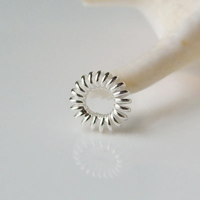 8mm Solid Sterling Silver Split Ring-Findings-Jump Ring-Jewellery Making-Charms