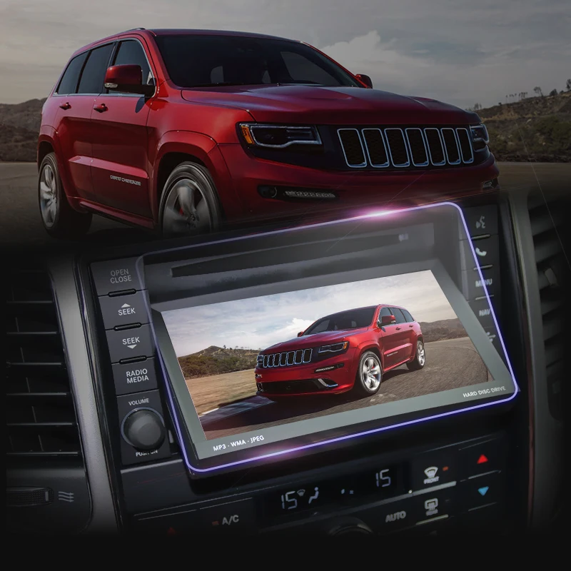 8.4 inch Car GPS Navigation Screen Steel Protective Film for Jeep Grand