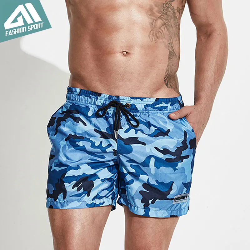 Desmiit Camouflage Men's Board Shorts Summer Beach Surfing Men Swimming