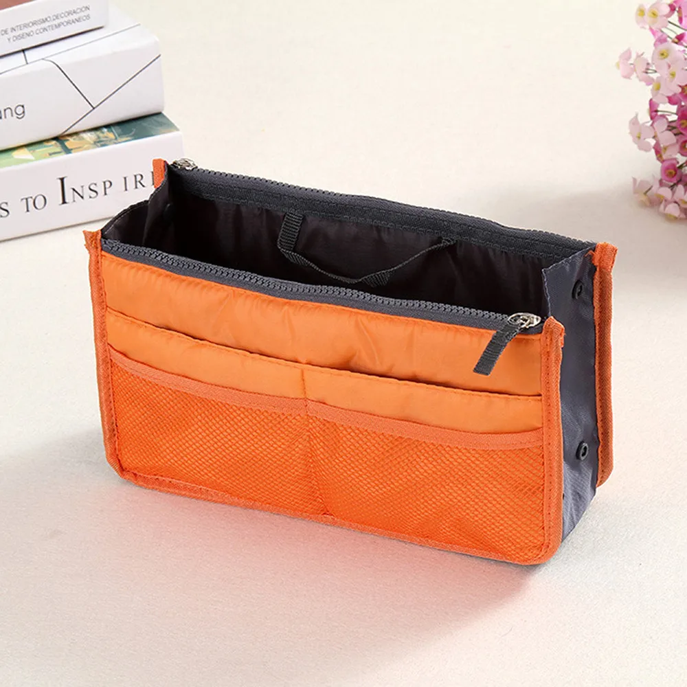

Multi-function Handbag Purse Insert Mp3 Phone Cosmetic Storage Bag Space Saver Saving Travel Organizer Sac De Rangement #X