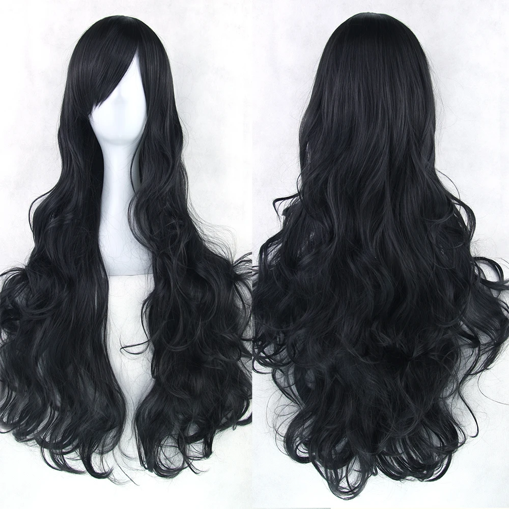 Soowee 20 цвета длинные вьющиеся волосы зеленый Косплэй парики синтетический термостойкий парик аксессуары для волос Вечерние белый черный парик для Для женщин