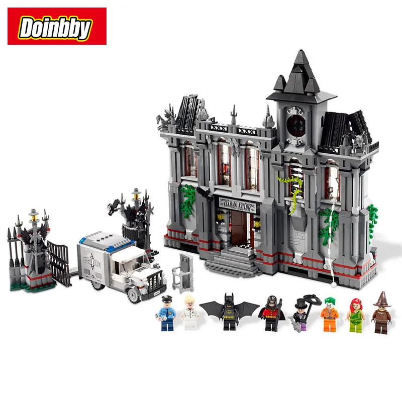 

07044 Batman Arkham Asylum Breakout Super Heroes DC Superhero Movie Building Bricks Blocks Toys Compatible with Bela