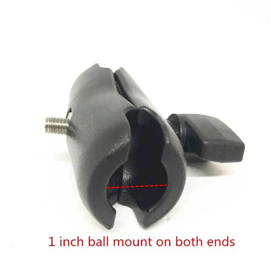 Plastic double socket arm 65mm length ball mount holder (3)