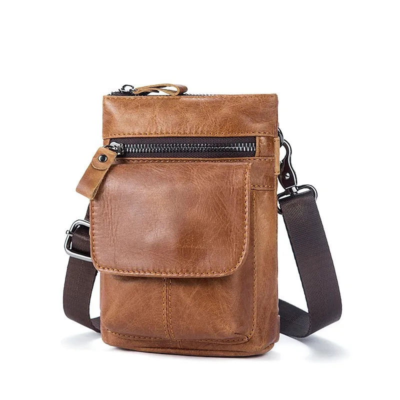 

Famous Brand Man Leather Bag Shoulder Crossbody Bags Men Cow Leather Male Business Messenger Briefcase Travel Bag Phone Pocket