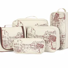 5 шт./компл. органайзер для багажа хранение путешествия нижнее белье бюстгальтер одежда обувь портативные сумки