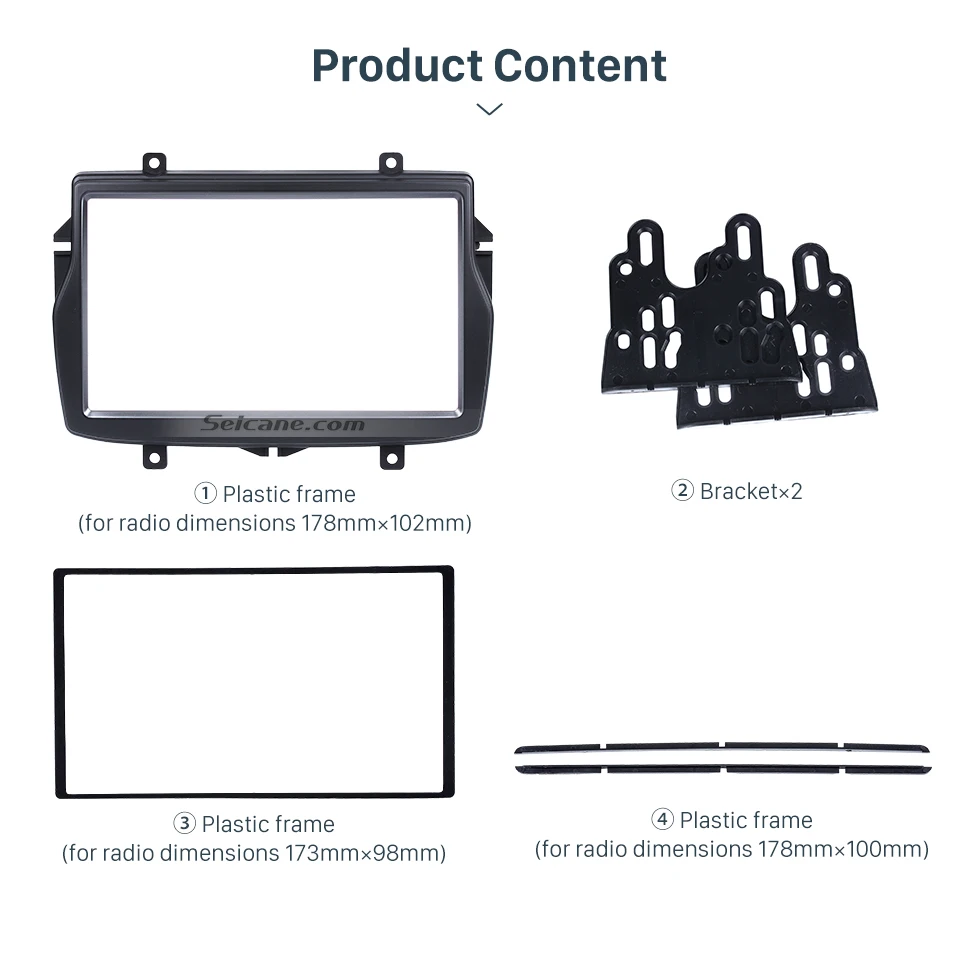 Seicane 2din Автомобильная Радио Панель комплект для Daewoo Royale русский/LADA Vesta Установка отделка ободок комплект