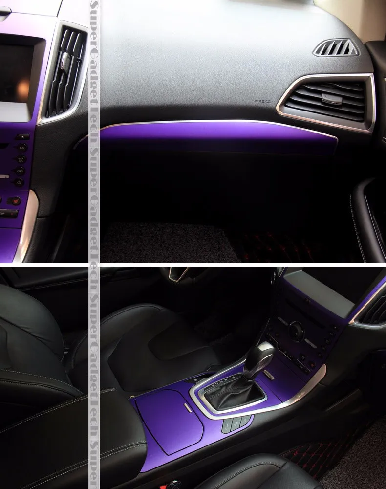 Автомобиль-Стайлинг автомобиль Интерьер центральной консоли изменение цвета углеродного волокна литье наклейки для Mazda 6 2006