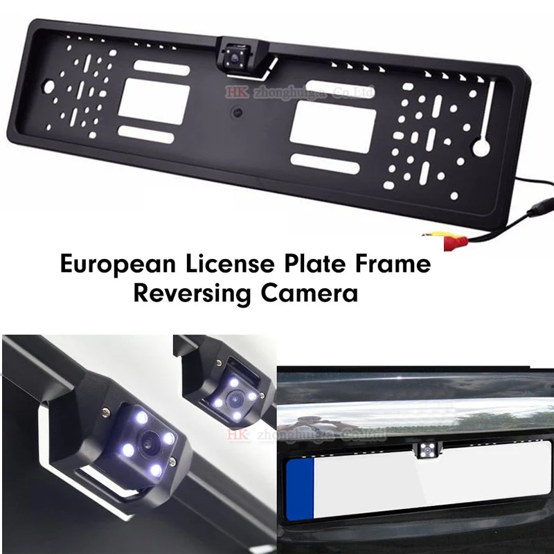 

Factory 170 Wide Angle Waterproof Europrean / Russis Car License Plate Reverse Backup Night Vision Camera