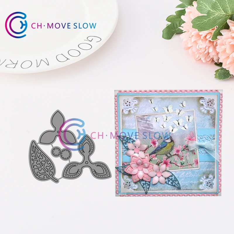 

CH Mery's Flowers heart Metal Cutting Dies and stamps DIY Scrapbooking Card Stencil Paper Cards Album Embossing Die Cuts