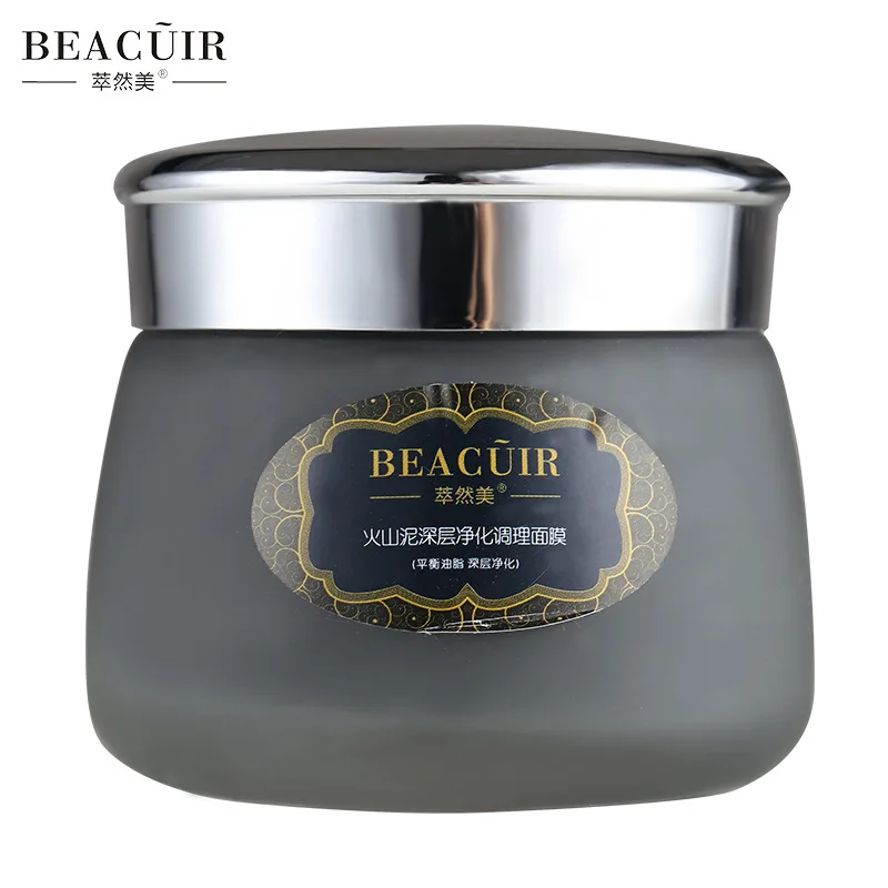 

Volcanic Mud Deep Cleaning Facial Mask Skin Care Oil-Control Moisturizing Face Care Acne Treatment Blackhead Shrink Pores 130g