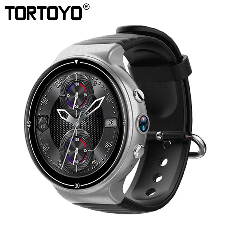 

TORTOYO I8 4G Smart Watch Phone Round Android 7.0 Business Smartwatch 1GB+16GB Heart Rate Monitor GPS WiFi Google Play HD Camera