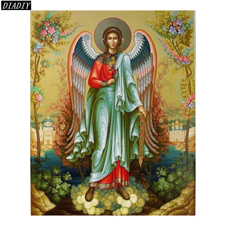 Diy Алмазная картина серия religion вышитый бриллиантами Ангел 5d круглая мозаика