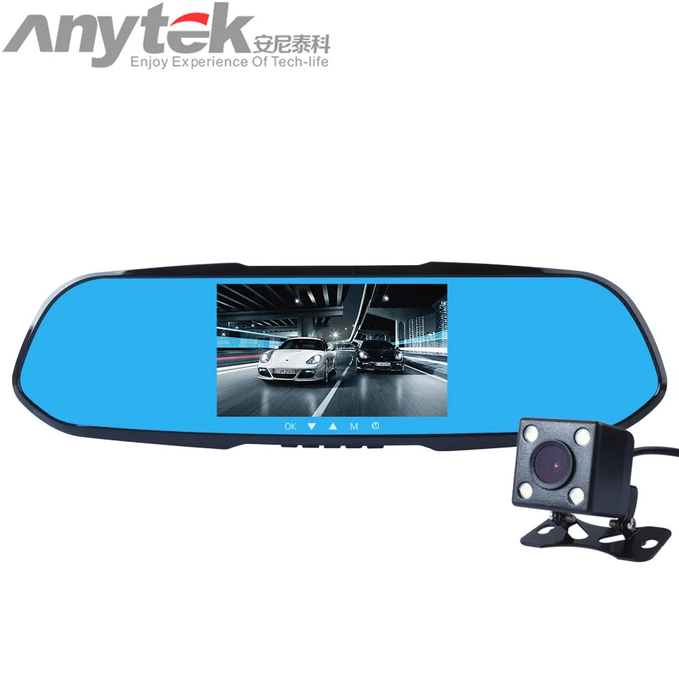 imágenes para Original X7 Anytek Automático de Doble Lente DVR Coche Cámara Grabadora de Vídeo Espejo Retrovisor 1080 P G-sensor de Detección de Movimiento Dash Cam imágenes para Original X7 Anytek Automático de Doble Lente DVR Coche Cámara Grabadora de Vídeo Espejo Retrovisor 1080 P G-sensor de Detección de Movimiento Dash Cam