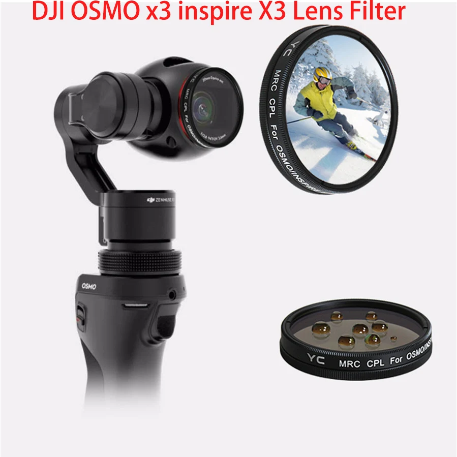 DJI OSMO MCUV CPL ND4 ND8 ND16 ND32 ND64 фильтр и Комплект фильтров аксессуары для держатель для DJI OSMO Gimbal Inspire 1 Zenmuse X3