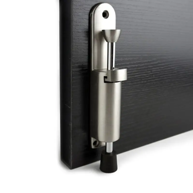 

OOTDTY 1 Set Zinc Alloy Foot-operated Lever Door Stop Adjustable Kickdown Door Holder Door Buffer Fittings