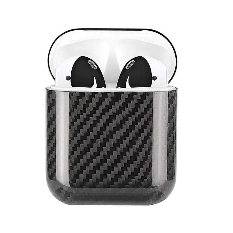 

Carbon Fiber Hardshell Case Protection Box Compatible with Apple AirPods 1 NK-Shopping