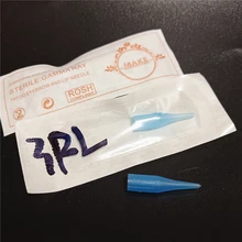 50 шт одноразовые иглы тату пластиковые колпачки для постоянного макияжа бровей губ расходные материалы для машин 1/3/5RL 3/5/7F