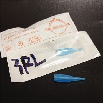

50Pcs Disposable Tattoo Needles Tips Plastic Caps for Permanent Makeup Eyebrow Lips Machine Supplies 1/3/5RL 3/5/7F