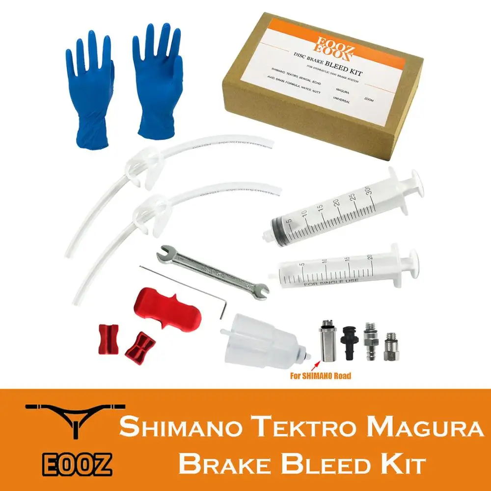 EOOZ Kit de purga de freno hidráulico para SHIMANO MTB y sistema de freno de carretera TEKTRO Magura con embudo de aceite