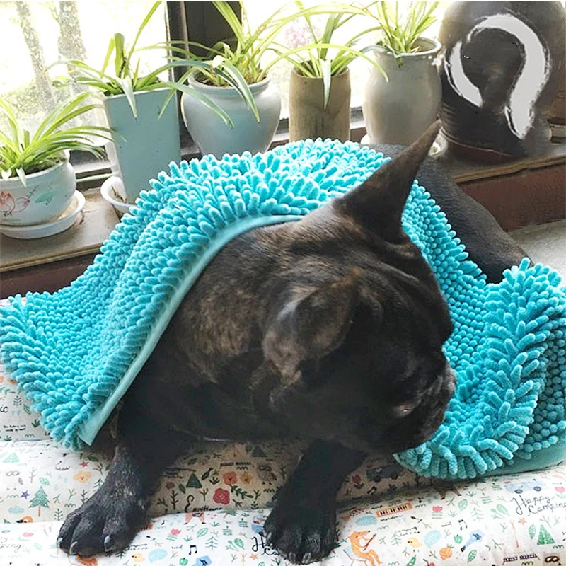 Синельное поглощающее воду полотенце для домашних животных супер впитывающие