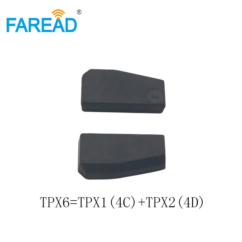 X5pcs TPX6 ключ зажигания с транспондером чип = TPX1(4C)+ TPX2(4D) Керамический углерод(можно повторять копии) пустой чип