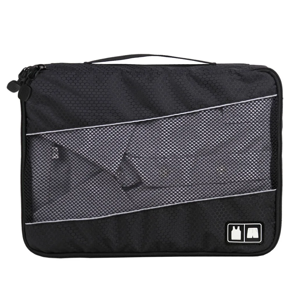 BAGSMART 3 Pcs النايلون للجنسين مكعبات تعبئة للملابس أمتعة خفيفة الوزن السفر حقيبة للقمصان للماء حقيبة ظهر قطنية المنظمون