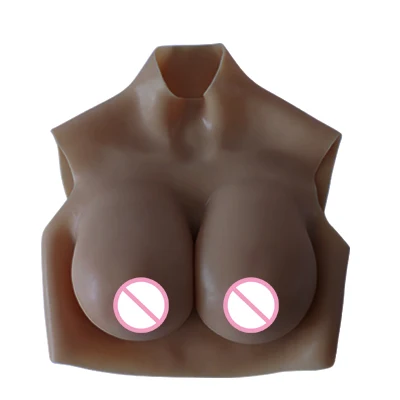 Кроссдресс жизни Е Кубок реалистичный корректор для улучшения формы груди для трансвеститов поддельные груди мужчин и женщин транссексуал мастэктомия Трансвестит королева - Цвет: Dark Brown
