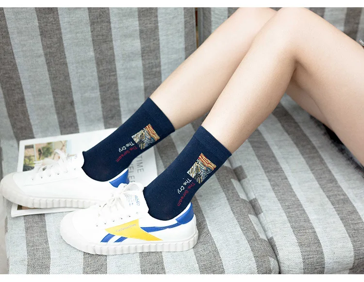 HSS Брендовые женские хлопковые носки с героями мультфильмов, носки для скейтбординга, хипстерские модные короткие носки для отдыха, с фабрики