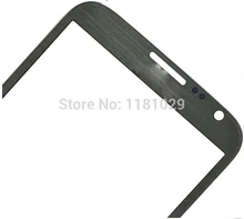 5pcs/lot Grey Color Glass Front Screen Lens for Samsung Note 2 N7100 High Quality With Logo Brand New Free Shipping