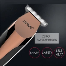 Профессиональная Точная машинка для стрижки волос перезаряжаемая электрическая машинка для стрижки волос 0,1 мм стальное лезвие Бритва для бороды Парикмахерская Машинка для стрижки волос