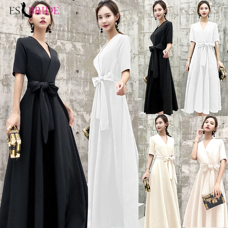 Black Evening Dresses Long Formal Elegant prom dresses Plus Size Lace Appliques Wedding Guest Dress Party Gown Vestidos ES1205 Black Evening Dresses Long Formal Elegant prom dresses Plus Size Lace Appliques Wedding Guest Dress Party Gown Vestidos ES1205