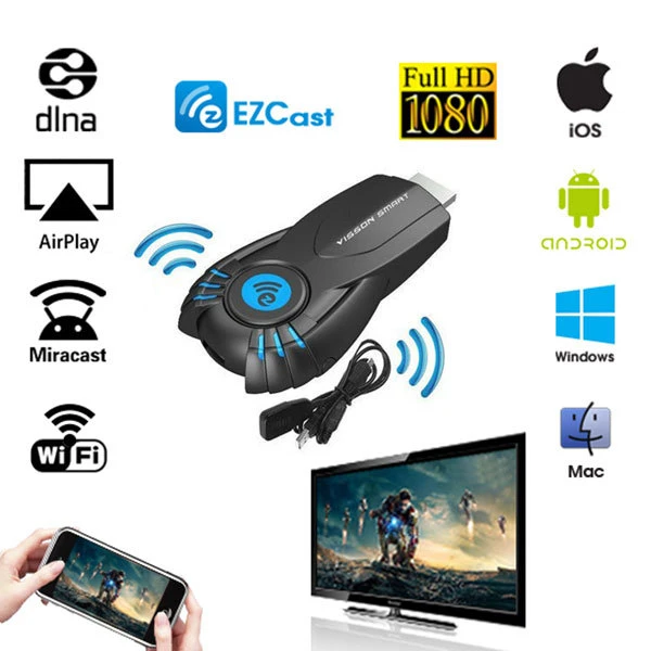 Ezcast Smart Tv Stick Ez Cast Android Mini Pc Miracast Mirror Cast Dongle Wifi Ipush Better Than Google Chromecast Chrome Cast Dongle Satellite Sharing Receiver Cast Iron Pancake Pandongle Sharing Aliexpress