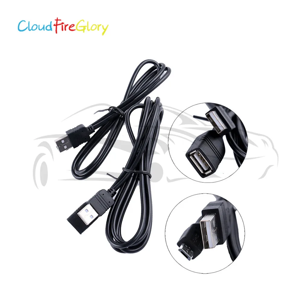 

CloudFireGlory For PIONEER CD-MU200 Android Phones CDMU200 2Pcs Interface USB Extension Cable