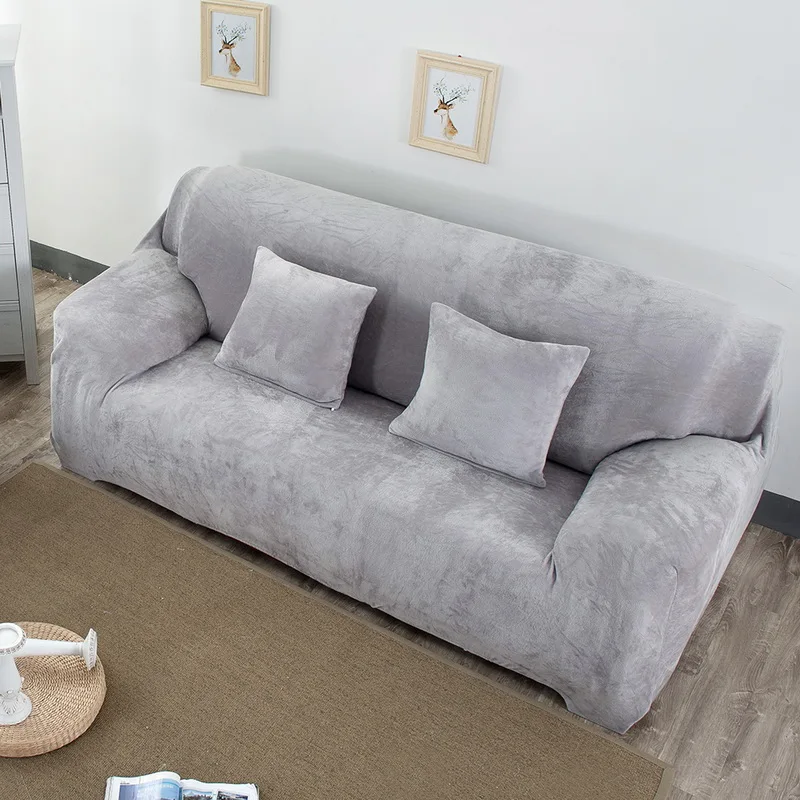 Urijk плюшевые плотные чехлы для диванов, универсальные эластичные чехлы для диванов в стиле ретро, мягкие чехлы для диванов