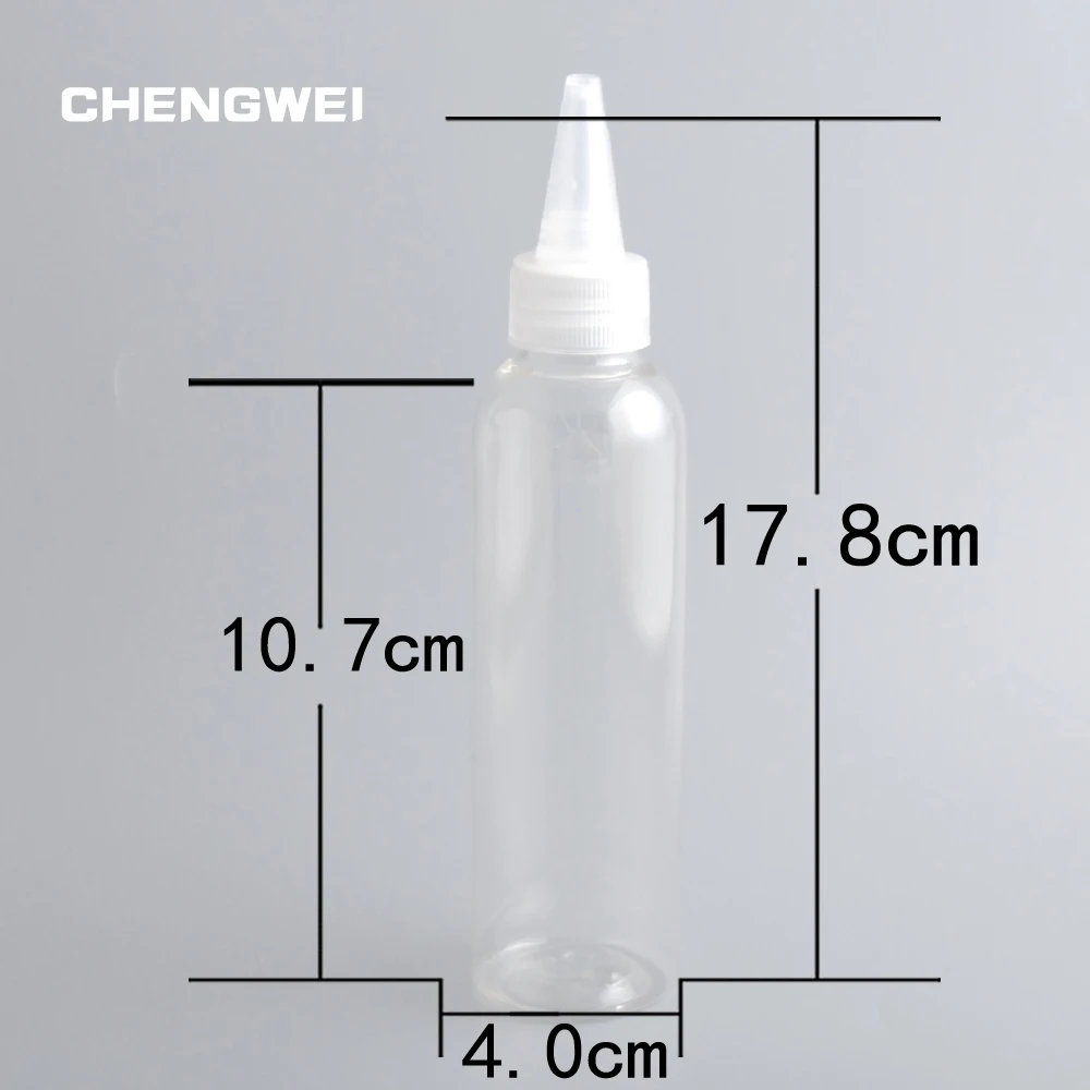 CHENGWEI 150 мл ПЭТ пластиковый заостренный колпачок многоразовая бутылка лосьон шампунь косметический контейнер 10 шт удобный инструмент для путешествий