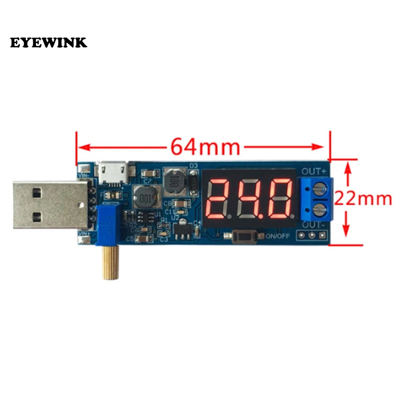 DC 5 В до 3 В/12 в USB повышающий/понижающий модуль питания Регулируемый повышающий