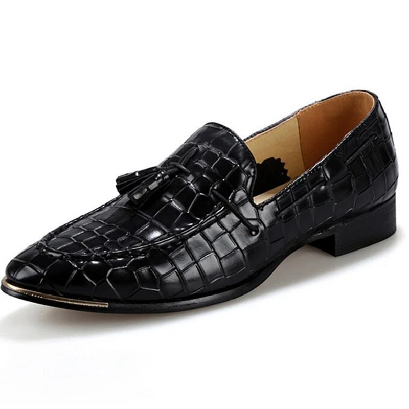 Black Shoes Tassek Moda red Sapatos yellow Couro Vestido Homens Casamento Dedo Oxfords Hombre Homem Festa Apontado P118 blue Dos Nova Zapatos Genuíno De qTHvvB