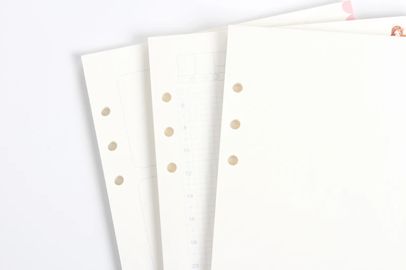 Конфеты творческие Девушки школа дизайна 6 отверстий внутренняя бумага канцелярские принадлежности, милый рефайлинга бумаги основной