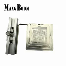 MaxgBoom 27pcs BGA Directly Heat Rework Reballing Universal Stencil Template BGA Reballing Kit Station