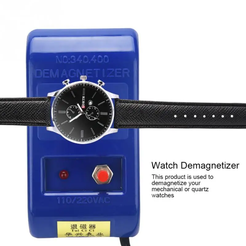 Mechanik Uhren Demagnetizer Entmagnetisierer für Uhrenreparatur 250V EU-Stecker