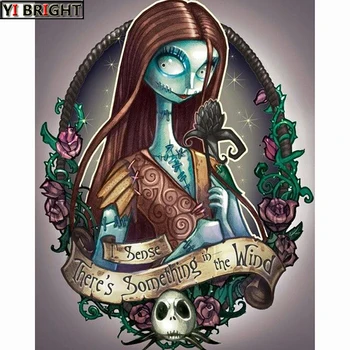 

5D Diy Diamond Embroidery Needlework Cartoon Witch Queen Square Cross-stitch Diamond Painting Decor for Home New Year Gifts