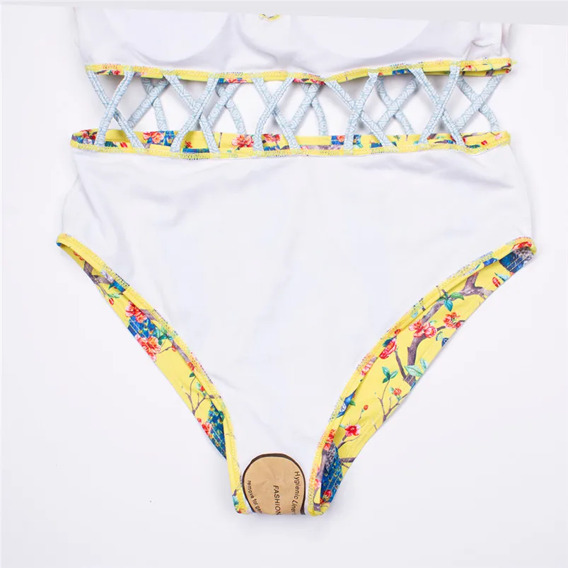Women Bandage Bikini Set Flowers Print Swimwear Swimsuits Women Bikini 2019 Sexy Women Swimwear 40MY31 (5)
