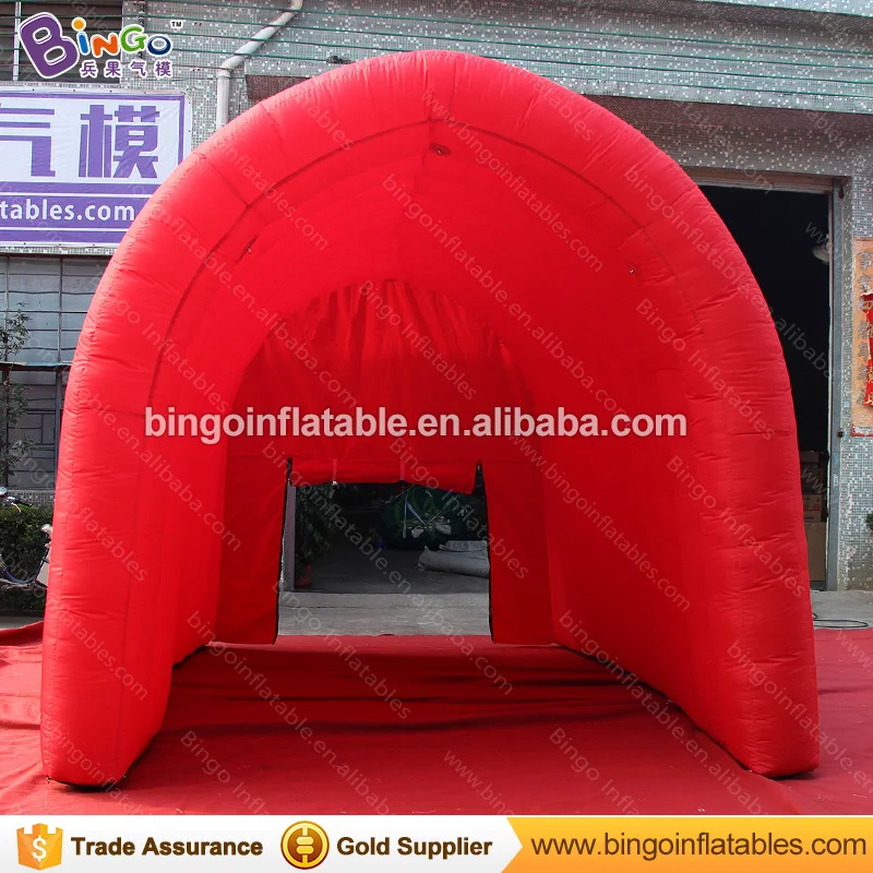  Hot sale 3X4X3 meters inflatable red tunnel tent / promotional tent type tunnel inflatables for par