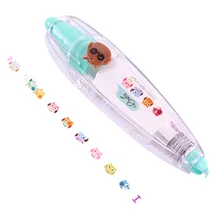 5X Kawaii животные пресс тип декоративная Корректирующая лента дневник канцелярские принадлежности школа SupplyBlue-зеленая сова