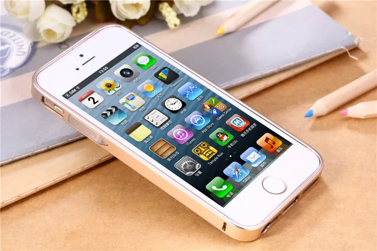 upgraded metal bumper case for iphone 5s 4s (7)