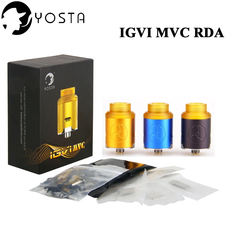 Оригинальный yosta IGVI MVC RDA бак с нижней подачей сквонак Pin Dripka двойная боковая сетка