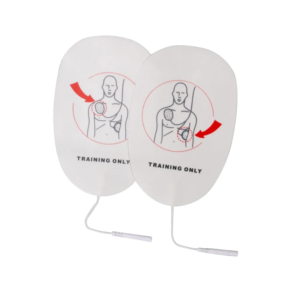 Remendos de Treinamento da Substituição das Almofadas do Elétrodo Usam com Aed Somente para o Uso do Treinamento Pacote Lote Trainer Máquina Autoadesiva 50 - Aed 14 High Quality