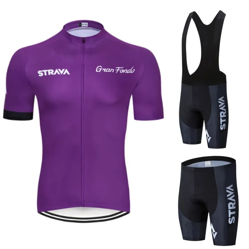 

STRAVA wielertrui Set Zomer Fiets Kleding Maillot Ropa Ciclismo Hombre MTB Fiets Kleding Sportkleding Pak Fietsen Set